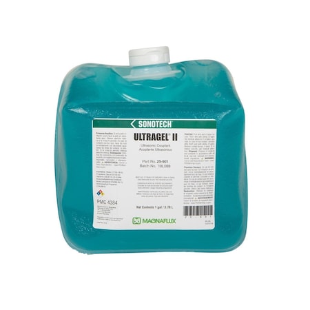 Magnaflux Ultragel Couplant, Ultrasonic, 1 gal, Cubitainer, Bright Blue 25-901